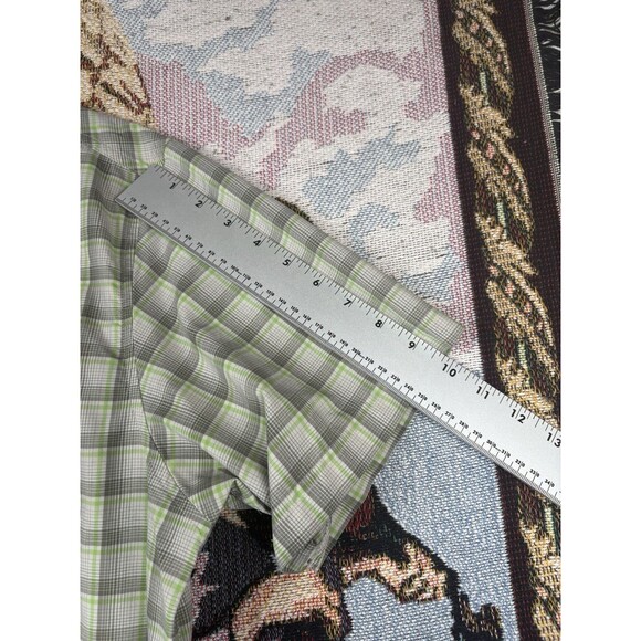 HOWLER BROS Plaid Long Sleeve Button Front Shirt Men's lg Nylon Poly - Picture 5 of 9